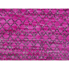 Load image into Gallery viewer, 7&#39;10&quot;x10&#39;1&quot; Taffy Pink, Dyed, Extra Soft Wool, Modern Chiaroscuro Collection, Thick and Plush Hand Knotted, Oriental Rug FWR477900