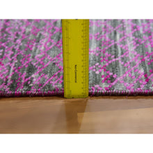 Load image into Gallery viewer, 7&#39;10&quot;x10&#39;1&quot; Taffy Pink, Dyed, Extra Soft Wool, Modern Chiaroscuro Collection, Thick and Plush Hand Knotted, Oriental Rug FWR477900
