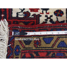 Load image into Gallery viewer, 3&#39;x11&#39;4&quot; Ivory Full Pile Tribal Weaving Vintage Persian Karajeh Excellent Condition Natural Wool Hand Knotted Runner Oriental Rug FWR480264