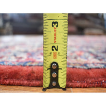 Load image into Gallery viewer, 10&#39;5&quot;x13&#39;7&quot; Tomato Red, Antique Persian Sarouk with Flower Bouquet Design, Full Pile Soft and Clean Mint Condition, Hand Knotted 100% Wool Oriental Rug FWR480324