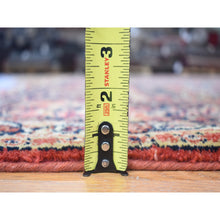 Load image into Gallery viewer, 7&#39;10&quot;x9&#39;10&quot; Tomato Red, Antique Persian Sarouk with Flower Bouquet Design, Full Pile, Mint Condition, Soft Wool, Hand Knotted, Clean, Sides and Ends Professionally Secured, Oriental Rug FWR480384