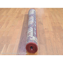 Load image into Gallery viewer, 5&#39;3&quot;x7&#39;1&quot; Rich Red, Afghan Special Kazak with Geometric Design, Natural Dyes, Hand Knotted, Pure Wool Oriental Rug FWR480498