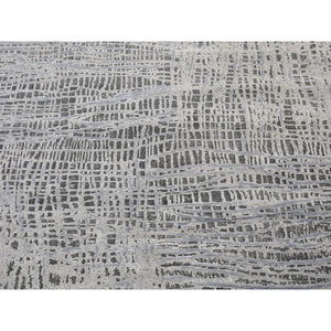6'x9' THE LOST BRANCHES, Silk with Textured Wool, Hand Knotted Oriental Rug FWR480576