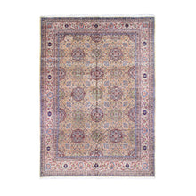 Load image into Gallery viewer, 11&#39;5&quot;x15&#39;9&quot; Light Yellow, Antique Persian Sherkat, Hand Knotted, Mint Condition, Pure Wool, Oversized Oriental Rug FWR480666