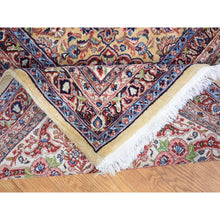 Load image into Gallery viewer, 11&#39;5&quot;x15&#39;9&quot; Light Yellow, Antique Persian Sherkat, Hand Knotted, Mint Condition, Pure Wool, Oversized Oriental Rug FWR480666