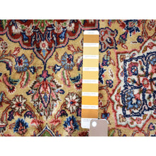 Load image into Gallery viewer, 11&#39;5&quot;x15&#39;9&quot; Light Yellow, Antique Persian Sherkat, Hand Knotted, Mint Condition, Pure Wool, Oversized Oriental Rug FWR480666