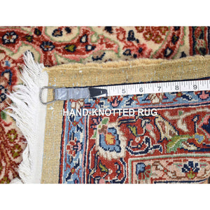11'5"x15'9" Light Yellow, Antique Persian Sherkat, Hand Knotted, Mint Condition, Pure Wool, Oversized Oriental Rug FWR480666