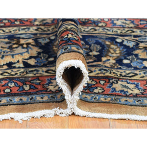 11'9"x16'4" Ivory, Antique Persian Mashad, Hand Knotted, 100% Wool, Oversized Oriental Rug FWR480678