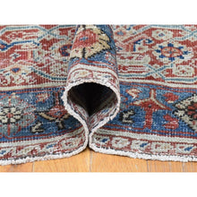 Load image into Gallery viewer, 13&#39;10&quot;x19&#39;5&quot; Beige, Handmade Antique Persian Mahal, Areas of Wear, Sides and Ends Professionally Secured, Pure Wool, Oversized Oriental Rug FWR480696