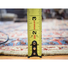 Load image into Gallery viewer, 13&#39;10&quot;x19&#39;5&quot; Beige, Handmade Antique Persian Mahal, Areas of Wear, Sides and Ends Professionally Secured, Pure Wool, Oversized Oriental Rug FWR480696