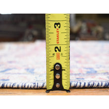 Load image into Gallery viewer, 10&#39;x12&#39;10&quot; Blue, Vintage Persian Kerman Cropped Thin, Distressed Look Worn Wool Hand Knotted, Oriental Rug FWR480834
