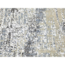 Load image into Gallery viewer, 2&#39;6&quot;x10&#39;1&quot; Beige, Modern Abstract Design, Denser Weave Hand Knotted Pure Wool, Runner Oriental Rug FWR481110