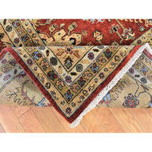 Load image into Gallery viewer, 11&#39;9&quot;x14&#39;10&quot; Rust Red, Karajeh with Geometric Medallions Design, Hand Knotted Pure Wool, Oversized Oriental Rug FWR481332
