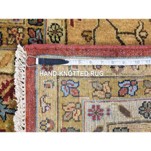 Load image into Gallery viewer, 11&#39;9&quot;x14&#39;10&quot; Rust Red, Karajeh with Geometric Medallions Design, Hand Knotted Pure Wool, Oversized Oriental Rug FWR481332
