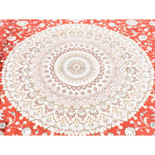 Load image into Gallery viewer, 12&#39;x18&#39;4&quot; Red, Sino Tabriz, 250 KPSI Clearance Hand Knotted Silken, Oversized Oriental Rug FWR481386