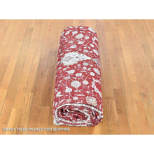 Load image into Gallery viewer, 12&#39;x18&#39;4&quot; Red, Sino Tabriz, 250 KPSI Clearance Hand Knotted Silken, Oversized Oriental Rug FWR481386
