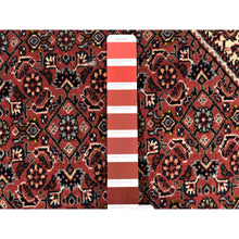 Load image into Gallery viewer, 11&#39;3&quot;x16&#39; Rust Red, Persian Bijar with Geometric Design, 400 KPSI Wool And Silk Handmade Oversized, Oriental Rug FWR481392