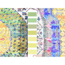 Load image into Gallery viewer, Lime Oriental Rug, Carpets, Handmade, Montana USA.