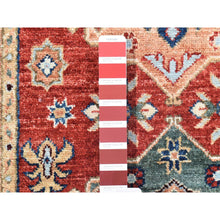 Load image into Gallery viewer, 2&#39;8&quot;x13&#39;9&quot; Tomato Red, Peshawar with Northwest Persian Design, Vegetable Dyes Pure Wool Hand Knotted, Runner Oriental Rug FWR481500
