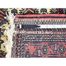 Load image into Gallery viewer, 2&#39;10&quot;x13&#39;2&quot; Ivory, Tribal Northwest Persian with Repetitive Boteh Design, Pure Wool Hand Knotted, Runner Oriental Rug FWR481530