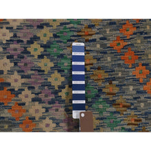 Load image into Gallery viewer, 10&#39;2&quot;x13&#39;7&quot; Colorful, Hand Woven Afghan Maimana Kilim with Zig Zag Design, Veggie Dyes Pure Wool, Oriental Rug FWR481818