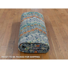 Load image into Gallery viewer, 10&#39;2&quot;x13&#39;7&quot; Colorful, Hand Woven Afghan Maimana Kilim with Zig Zag Design, Veggie Dyes Pure Wool, Oriental Rug FWR481818
