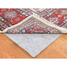 Load image into Gallery viewer, 8&#39;4&quot;x10&#39;2&quot; Camel Color, Afghan Super Kazak with Geometric Design, Shiny and Vibrant Wool, Hand Knotted Oriental Rug FWR481938