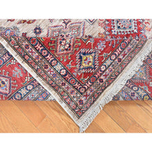 Load image into Gallery viewer, 8&#39;4&quot;x10&#39;2&quot; Camel Color, Afghan Super Kazak with Geometric Design, Shiny and Vibrant Wool, Hand Knotted Oriental Rug FWR481938