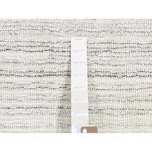 Load image into Gallery viewer, 2&#39;x2&#39; Ivory, Modern Design, Hand Loomed, 100% Wool, Fragment Sample, Mat Oriental Rug FWR482154