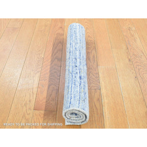 2'x2' Hand Loomed, Textured Wool, Modern Design, Hi and Lo with Multiple Colors, Fragment Sample, Oriental Rug FWR482442