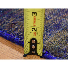 Load image into Gallery viewer, 8&#39;9&quot;x12&#39; Purple with Gold, Modern Design, Sari Silk, Hand Knotted, Oriental Rug FWR482676