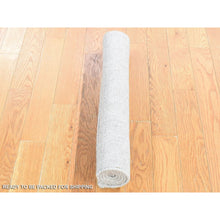 Load image into Gallery viewer, 2&#39;x3&#39;1&quot; Dove Gray, Modern Design, Hand Loomed, Pure Wool, Mat Oriental Rug FWR482766