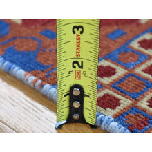 Load image into Gallery viewer, 2&#39;1&quot;x2&#39;1&quot; Chocolate Brown, Hand Knotted Pure Wool, Zero Pile Mamluk Design, Sample Fragment, Mat Square Oriental Rug FWR482802