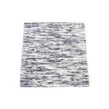 Load image into Gallery viewer, 1&#39;10&quot;x2&#39; Salt and Pepper, Modern Design, Silk with Textured Wool, Hand Loomed, Sample Fragment, Oriental Rug FWR482820