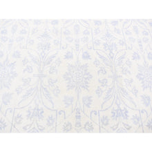 Load image into Gallery viewer, 8&#39;x9&#39;10&quot; Gray on Beige, Lotus and Tulip Flower Design, Tone on Tone, Hand Knotted, Pure Wool Oriental Rug FWR483018