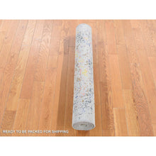 Load image into Gallery viewer, 3&#39;x5&#39; Colorful, Wool and Silk Hand Knotted, Modern Galaxy Design, Oriental Rug FWR483084