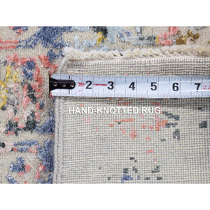 3'x5' Colorful, Wool and Silk Hand Knotted, Modern Galaxy Design, Oriental Rug FWR483084