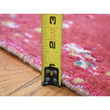 Load image into Gallery viewer, 15&#39;3&quot;x16&#39;6&quot; Imperial Red, Modern Abstract Galaxy Design Persian Knot, Pure Soft Wool Hand Knotted, XL Square Oriental Rug FWR483090