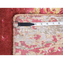 Load image into Gallery viewer, 15&#39;3&quot;x16&#39;6&quot; Imperial Red, Modern Abstract Galaxy Design Persian Knot, Pure Soft Wool Hand Knotted, XL Square Oriental Rug FWR483090
