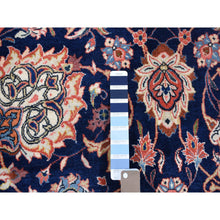 Load image into Gallery viewer, 9&#39;2&quot;x12&#39; Midnight Blue, New Persian Kashan All Over Design, Organic Wool Hand Knotted, Oriental Rug FWR483168