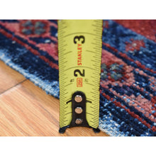 Load image into Gallery viewer, 7&#39;x9&#39;6&quot; Midnight Blue, Antique Persian Mahal With Extensive Wear, Distressed Pure Wool Hand Knotted, Oriental Rug FWR483186