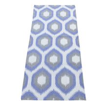 Load image into Gallery viewer, 2&#39;5&quot;x6&#39; Silver Gray, Hand Woven Kilim Geometric Design, Flat Weave Natural Wool, Reversible Runner Oriental Rug FWR483204