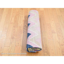 Load image into Gallery viewer, 5&#39;10&quot;x8&#39; Colorful, Hand Woven Afghan Kilim with Chevron Design, Flat Weave Vegetable Dyes, Pure Wool, Reversible Oriental Rug FWR483294
