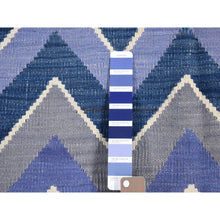 Load image into Gallery viewer, 5&#39;9&quot;x8&#39; Colorful, Afghan Kilim with Chevron Design Flat Weave Vegetable Dyes, Organic Wool Hand Woven, Reversible Oriental Rug FWR483318