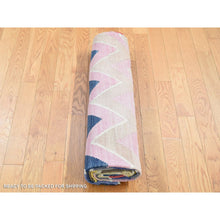 Load image into Gallery viewer, 5&#39;9&quot;x8&#39; Colorful, Afghan Kilim with Chevron Design Flat Weave Vegetable Dyes, Organic Wool Hand Woven, Reversible Oriental Rug FWR483318