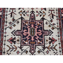 Load image into Gallery viewer, 2&#39;4&quot;x15&#39;8&quot; Ivory, Semi Antique Persian Karajeh, Soft Wool Hand Knotted, XL Runner Oriental Rug FWR483390