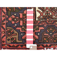 Load image into Gallery viewer, 4&#39;x7&#39; Peach Color, New Persian Hamadan with Anchor Medallion Design, Natural Wool Hand Knotted Oriental Rug FWR483444
