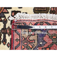 Load image into Gallery viewer, 4&#39;x7&#39; Peach Color, New Persian Hamadan with Anchor Medallion Design, Natural Wool Hand Knotted Oriental Rug FWR483444
