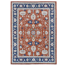 Load image into Gallery viewer, 10&#39;x13&#39;10&quot; Honey Brown, Antiqued Peshawar Heriz with All Over Design, Hand Knotted Pure Wool, Oriental Rug FWR483762