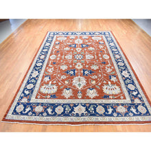 Load image into Gallery viewer, 10&#39;x13&#39;10&quot; Honey Brown, Antiqued Peshawar Heriz with All Over Design, Hand Knotted Pure Wool, Oriental Rug FWR483762